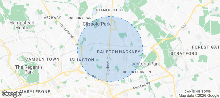 Dalston Airbnb map